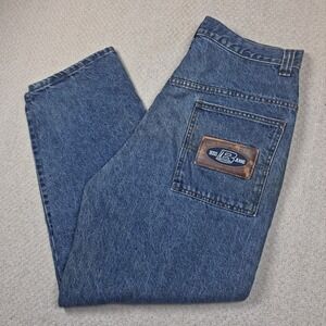 Vintage 90s Y2K BOSS Jeans Mens 36x32 Baggy Loose Fit Skater Hip Hop Urban Denim